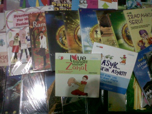 The books donated for our mini library project